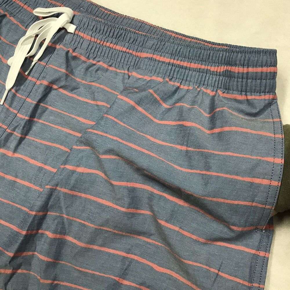 CHUBBIES Lined Swim Short Men 3XL XXXL Blue Stripe Nylon Blend Trunks Drawstring - Picture 6 of 11